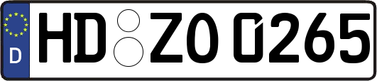 HD-ZO0265