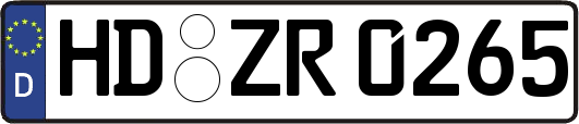 HD-ZR0265