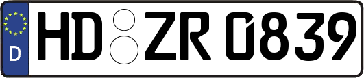 HD-ZR0839