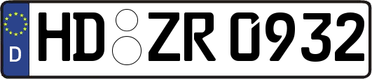 HD-ZR0932