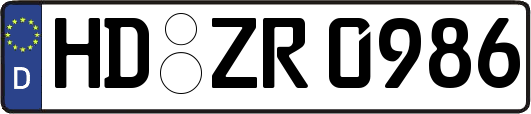 HD-ZR0986