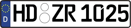 HD-ZR1025
