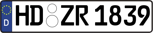 HD-ZR1839