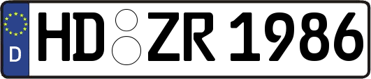 HD-ZR1986