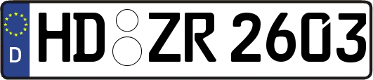 HD-ZR2603