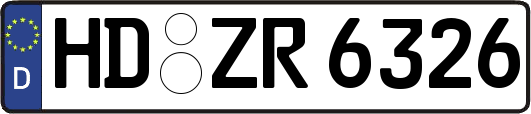 HD-ZR6326