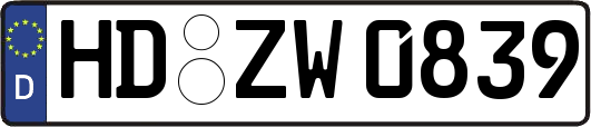 HD-ZW0839