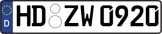 HD-ZW0920