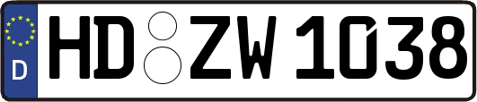 HD-ZW1038