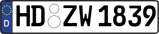 HD-ZW1839