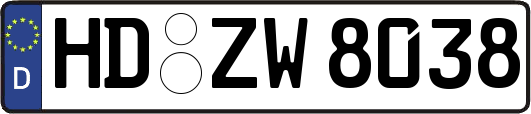 HD-ZW8038