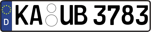 KA-UB3783