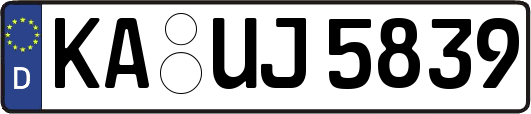 KA-UJ5839