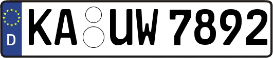 KA-UW7892