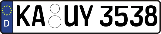 KA-UY3538