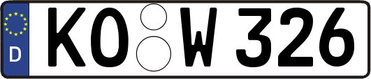 KO-W326
