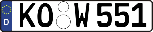 KO-W551