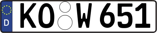 KO-W651