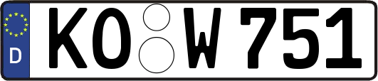 KO-W751