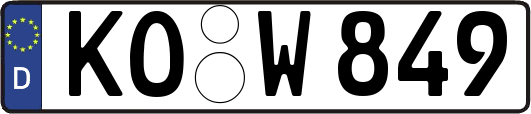 KO-W849