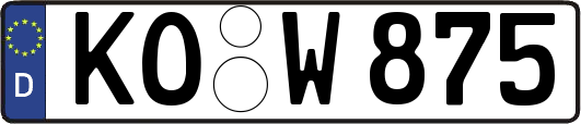 KO-W875