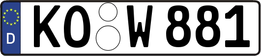 KO-W881