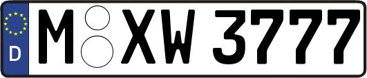 M-XW3777
