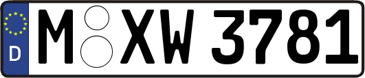 M-XW3781