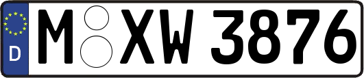 M-XW3876