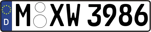 M-XW3986