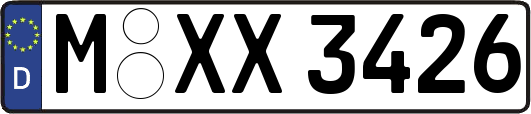M-XX3426