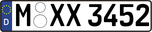 M-XX3452