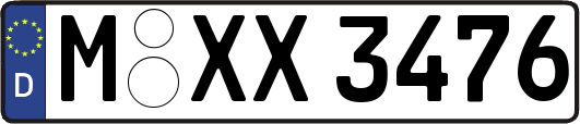 M-XX3476