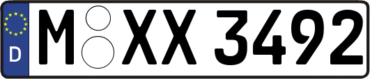 M-XX3492