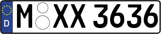 M-XX3636