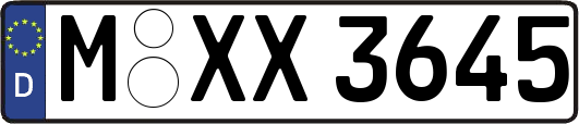 M-XX3645