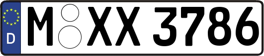 M-XX3786