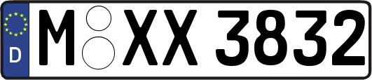 M-XX3832