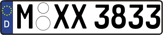 M-XX3833