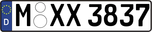 M-XX3837