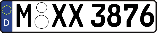 M-XX3876