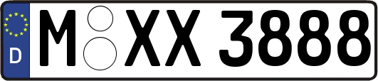 M-XX3888