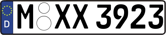M-XX3923