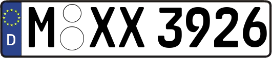 M-XX3926