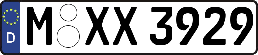 M-XX3929
