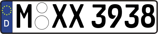 M-XX3938