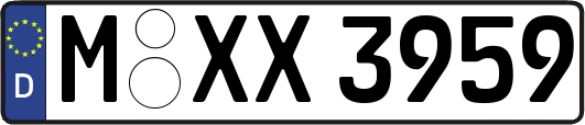 M-XX3959