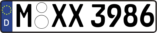 M-XX3986