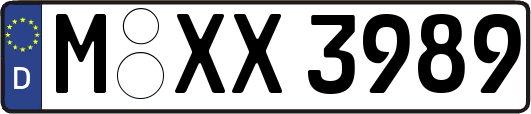 M-XX3989