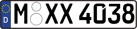 M-XX4038